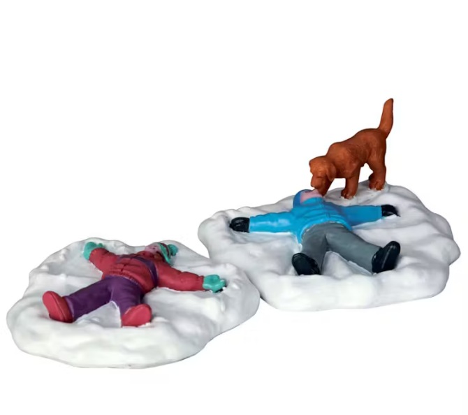LEMAX SNOW ANGELS,  SET OF 2