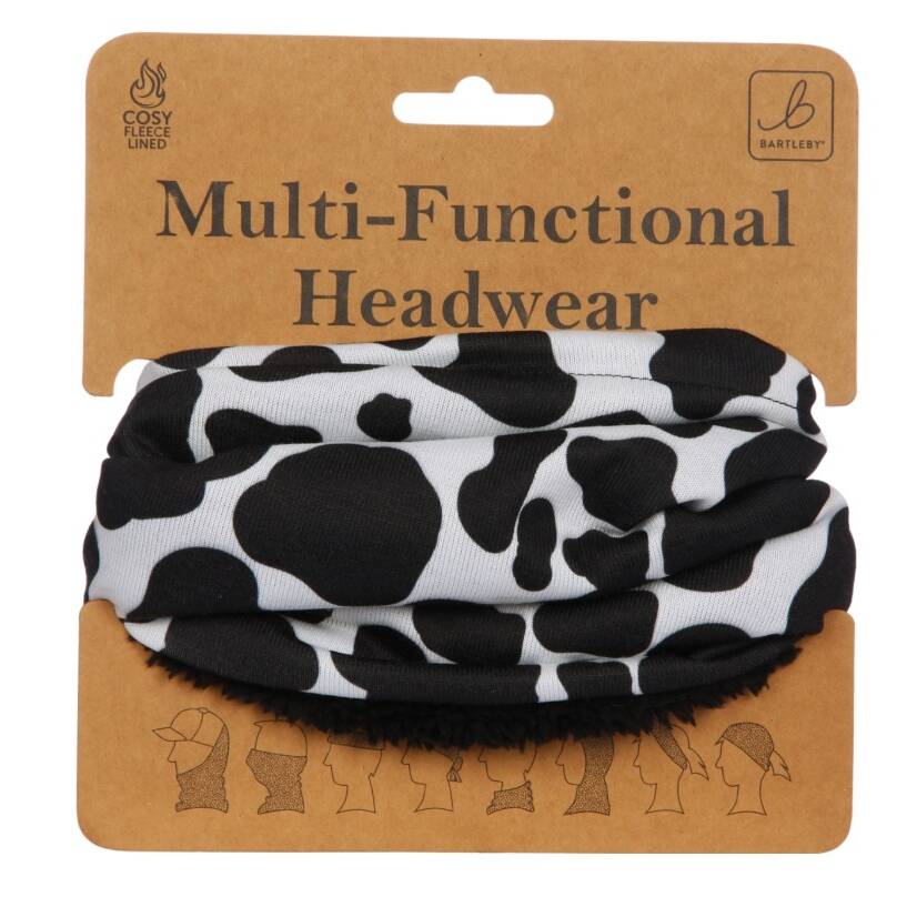 FUNKY NECK WARMER - COW PRINT
