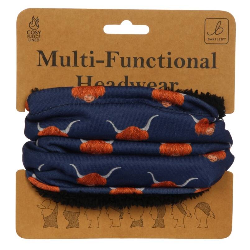 FUNKY NECK WARMER - HIGHLAND COW