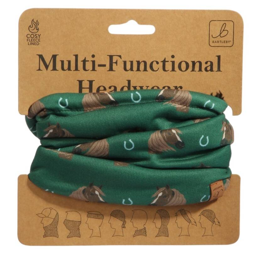 FUNKY NECK WARMER - HORSE HEADS