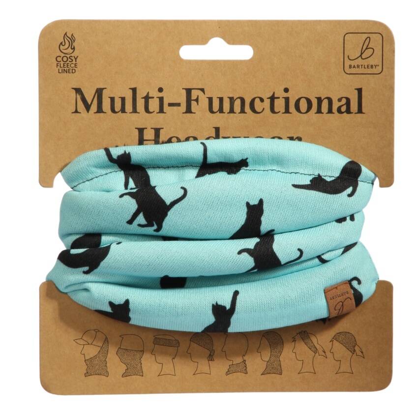 FUNKY NECK WARMER - CAT SILHOUETTES