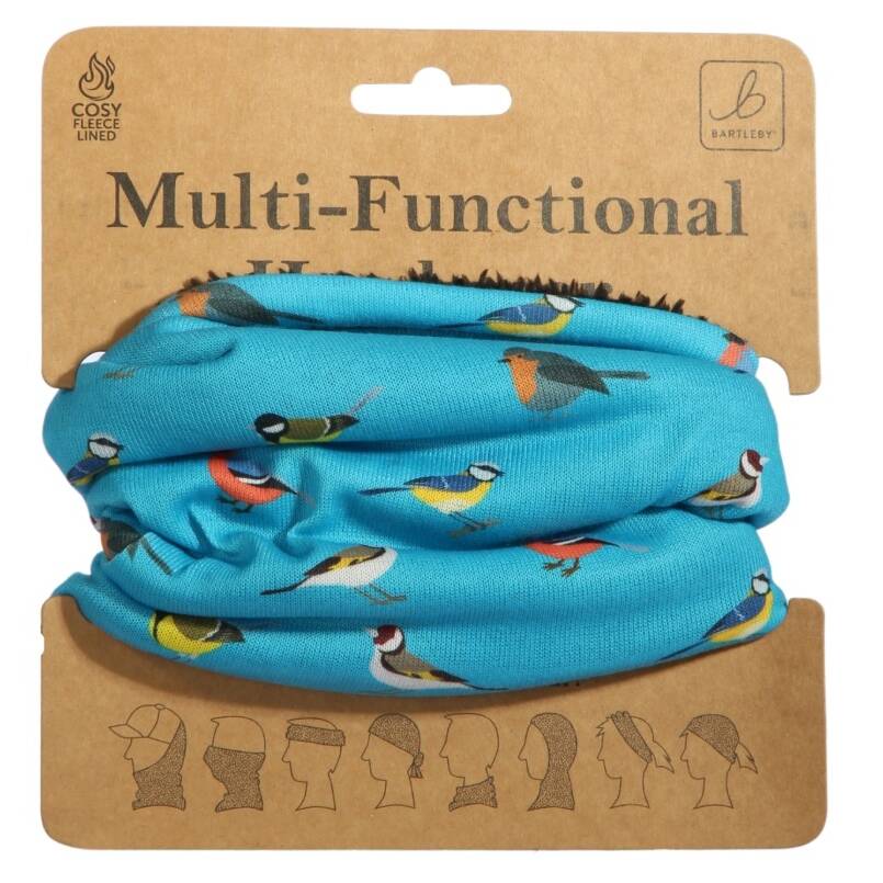 FUNKY NECK WARMER - GARDEN BIRDS