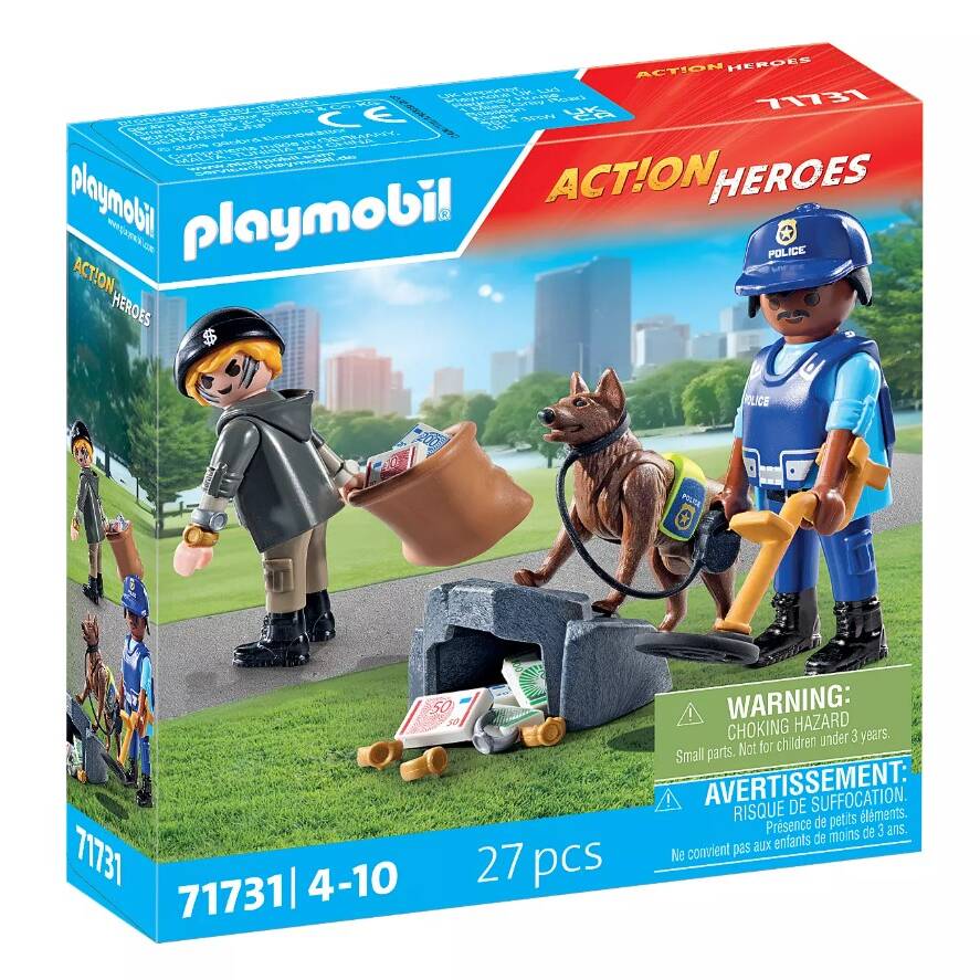 PLAYMOBIL 71731 POLICE SEARCH WITH DOG