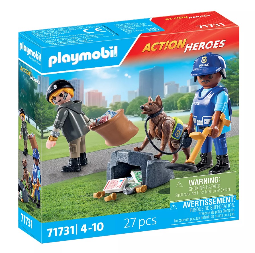 PLAYMOBIL 71731 POLICE SEARCH WITH DOG