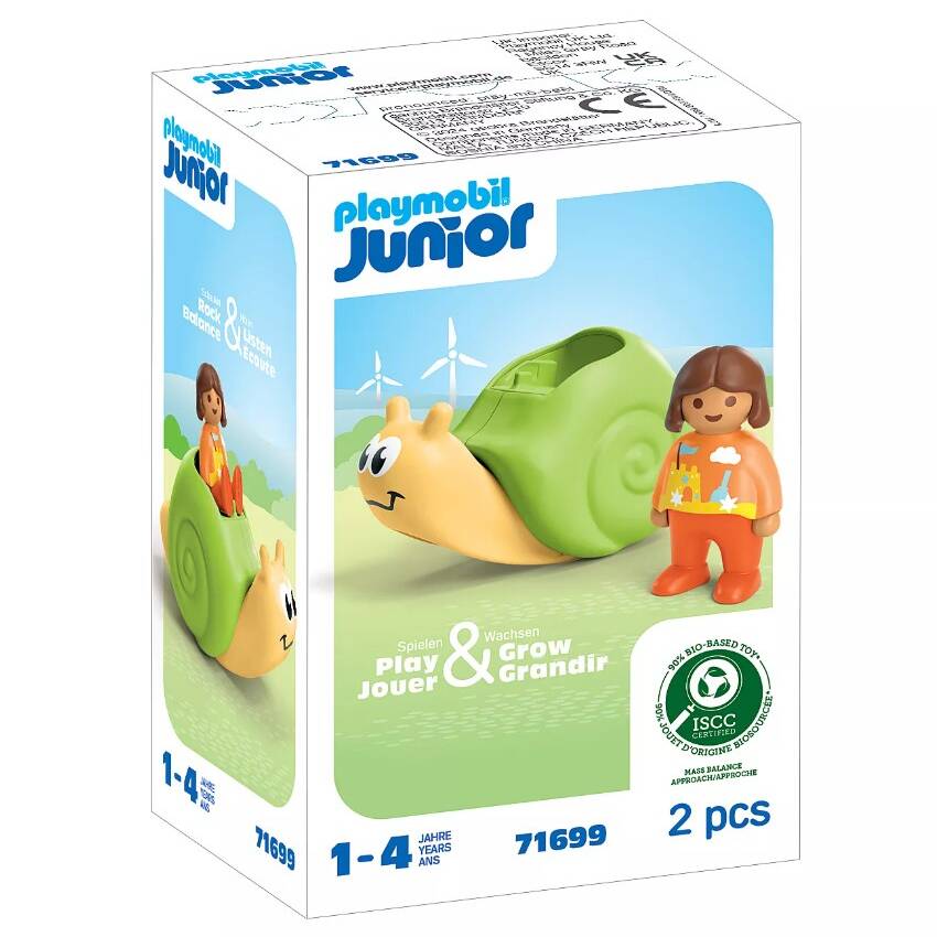 PLAYMOBIL 71699 JUNIOR: ROCKING SNAIL WITH RATTLE FEATURE