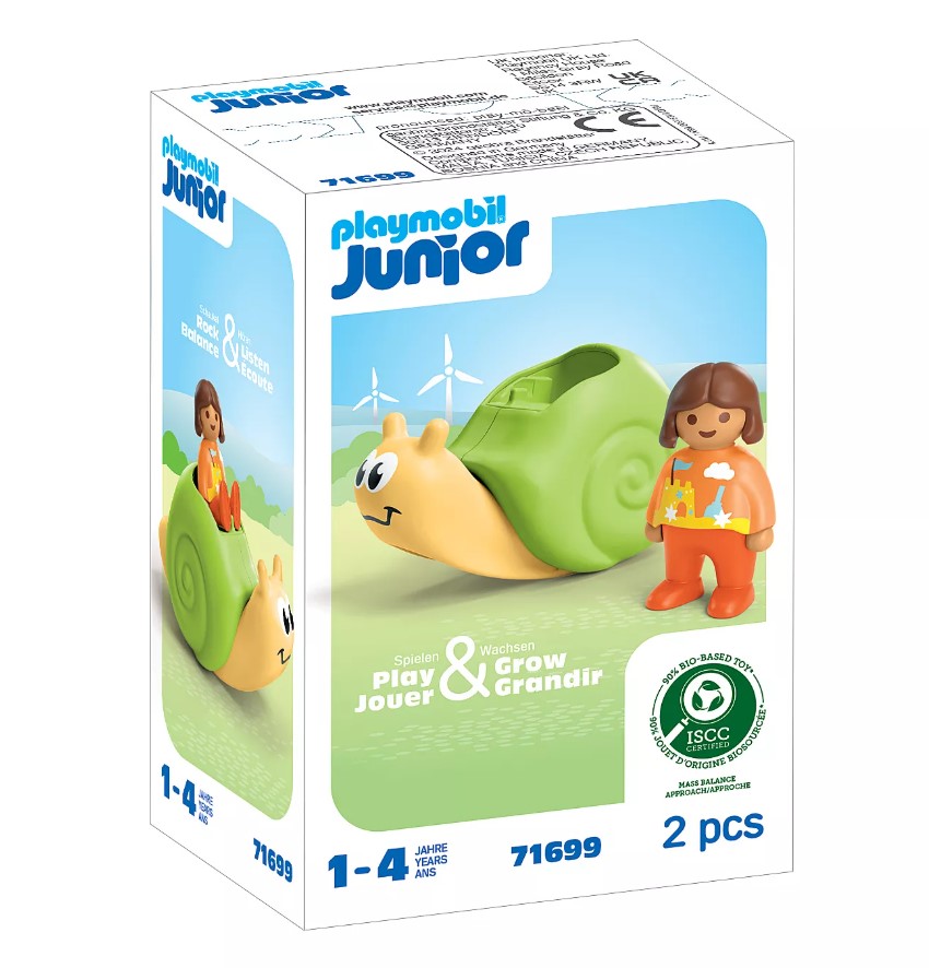 PLAYMOBIL 71699 JUNIOR: ROCKING SNAIL WITH RATTLE FEATURE