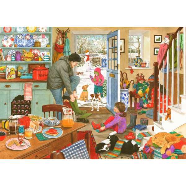 HOP 1000 Piece Jigsaw - WOOLLY HATS & WELLIES