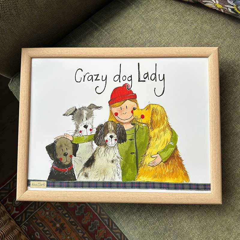 DOG LADY LAP TRAY