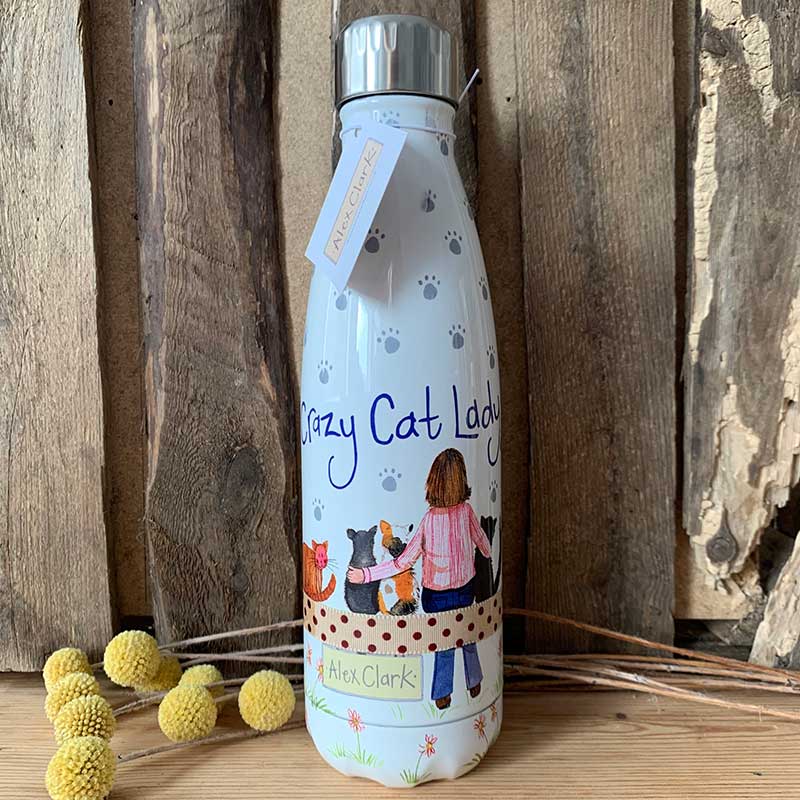 CRAZY CAT ST/STEEL WATER BOTTLE