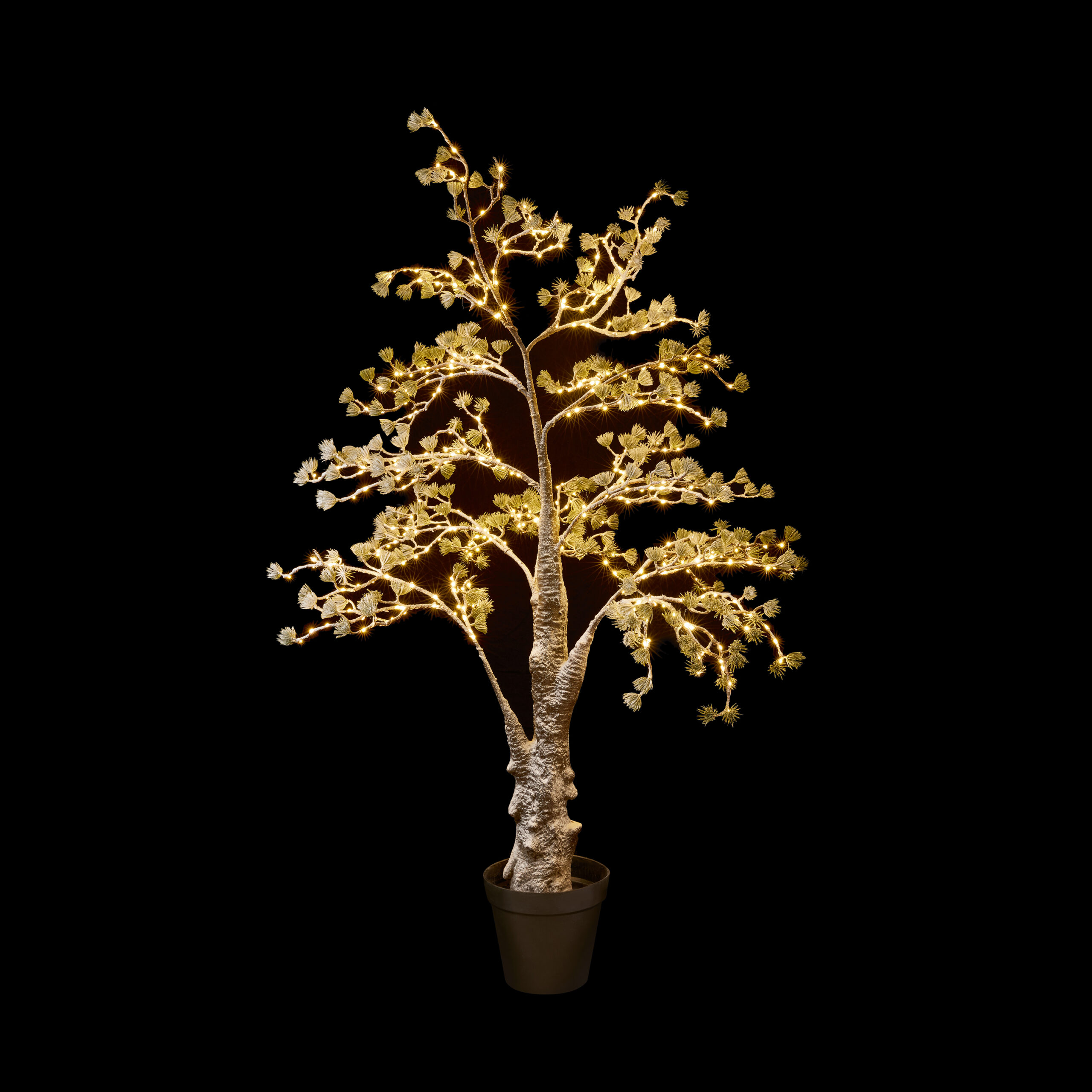 2.1M FROSTED PINE NEEDLE TREE W-550 WARM WHT MICROBRIGHT LEDS