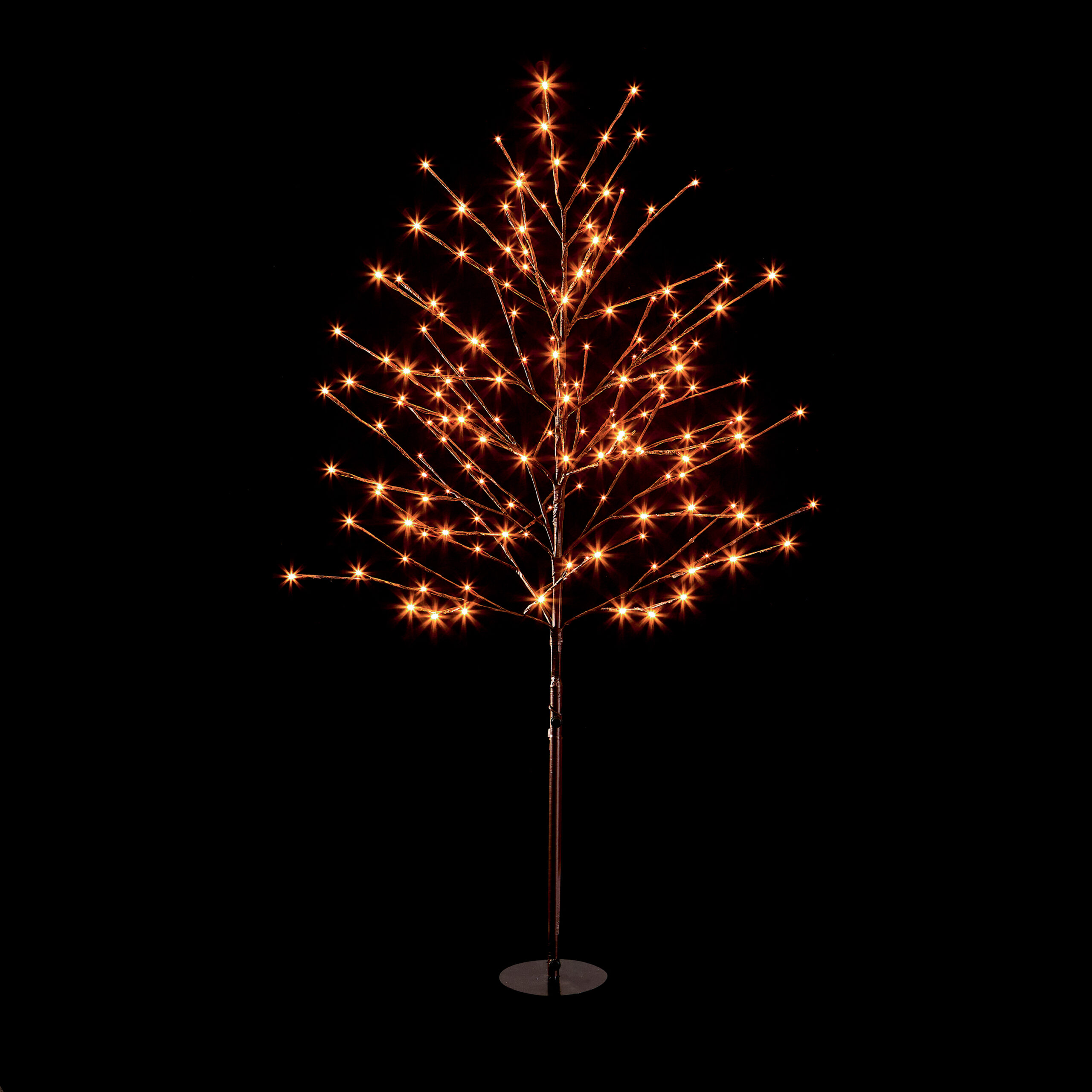 1.8M LIT BROWN TREE WITH 204 WW LEDS 5M CABLE