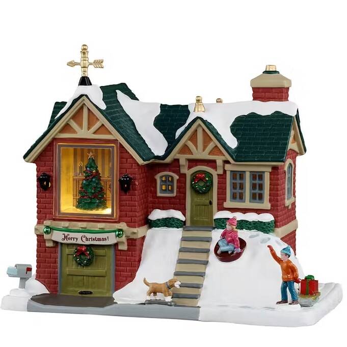 LEMAX THE LITTLE BRICK HOUSE, INCL. ADAPTOR 44338, 100 mA (WHITE)