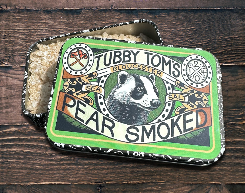 Tubby Toms PEAR SMOKED SALT MINI TIN 50G