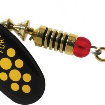 Mepps, Black Fury, Blk/Or. Sz 3