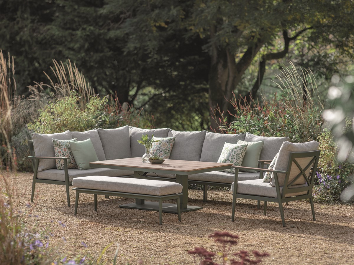 RSH WISLEY L SHAPED SOFA, BENCH, CHAIR & TABLE - SAGE