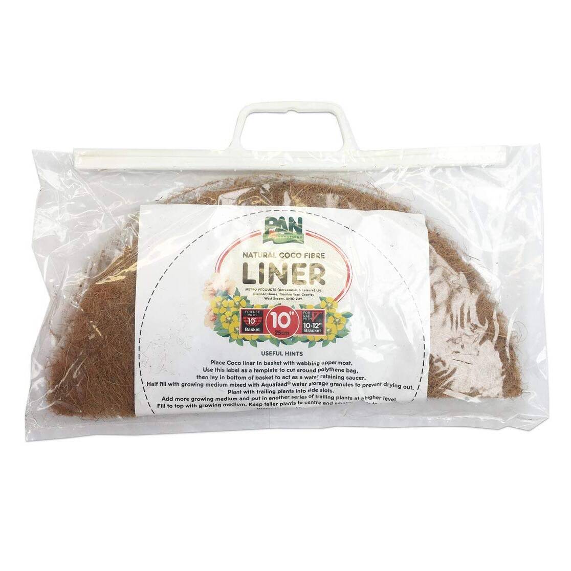 Pan Gardening Natural Coco Fibre Liner 10 in