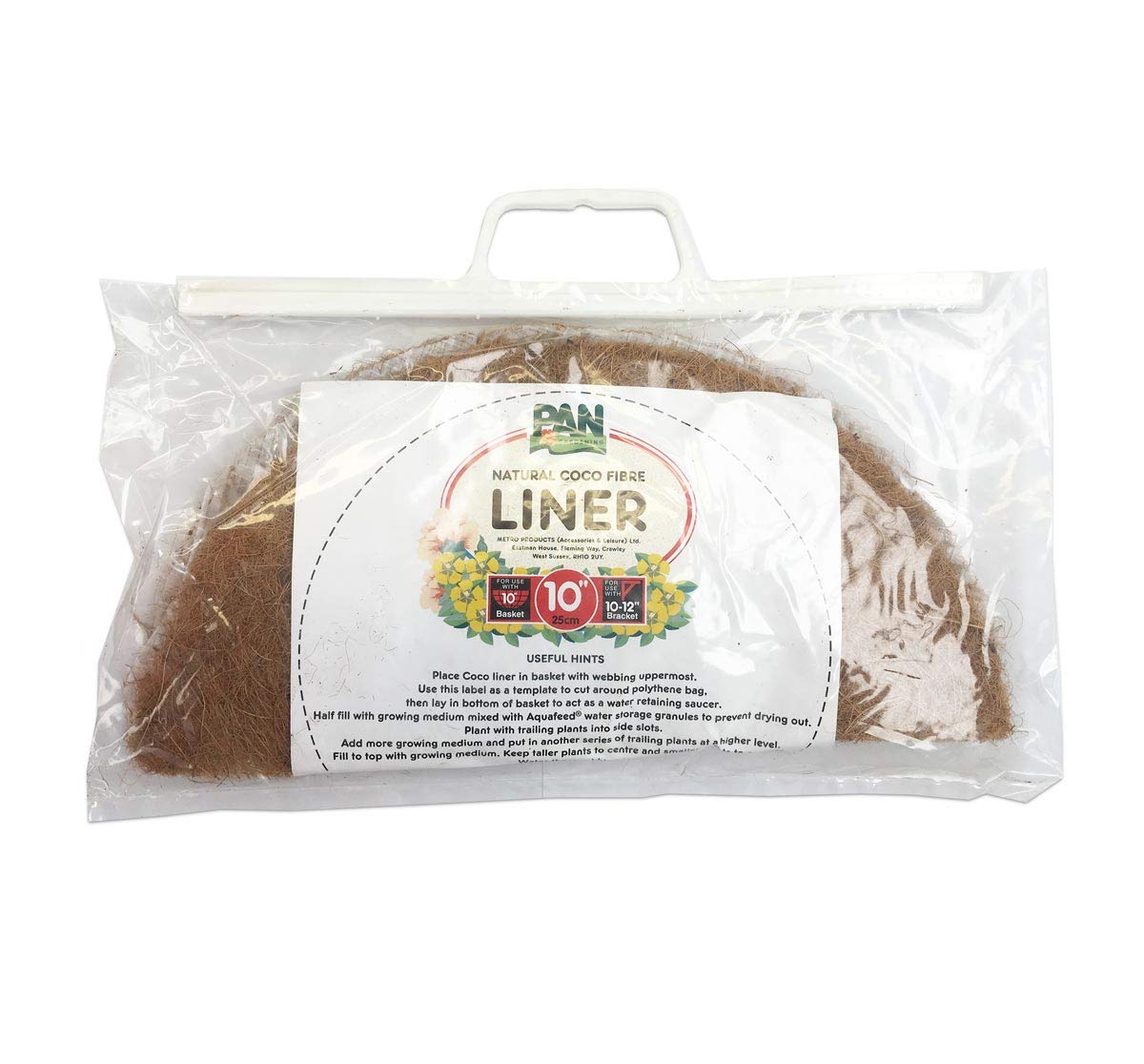 Pan Gardening Natural Coco Fibre Liner 10 in