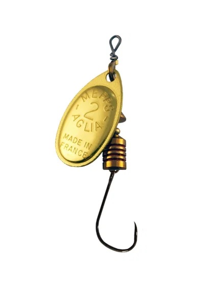 Mepps, Gold Single B/Less sz 3