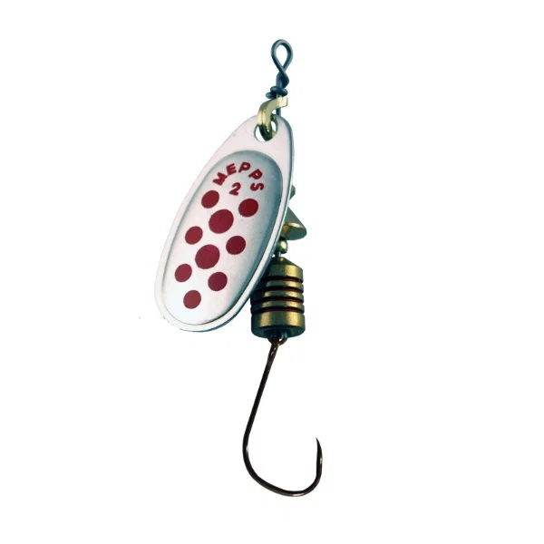 Mepps, Comet Silver/Red Dot B/Less sz 2
