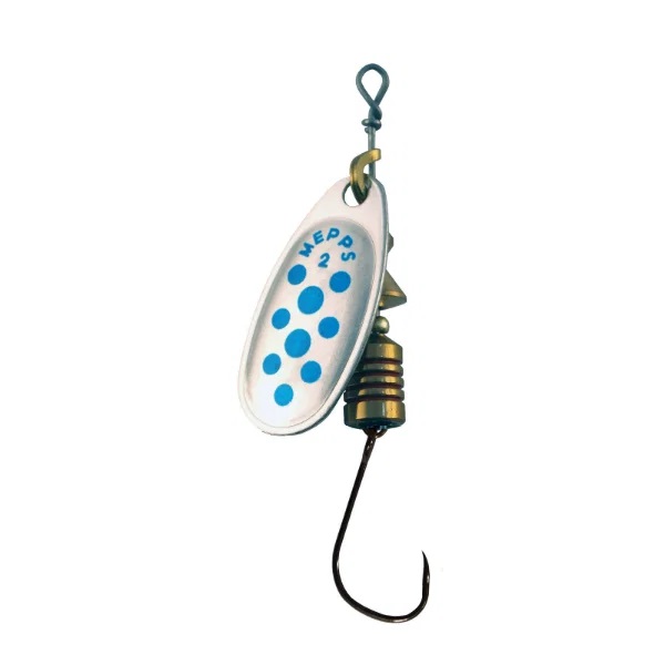 Mepps, Comet Silver/Blue Dot B/Less sz 3