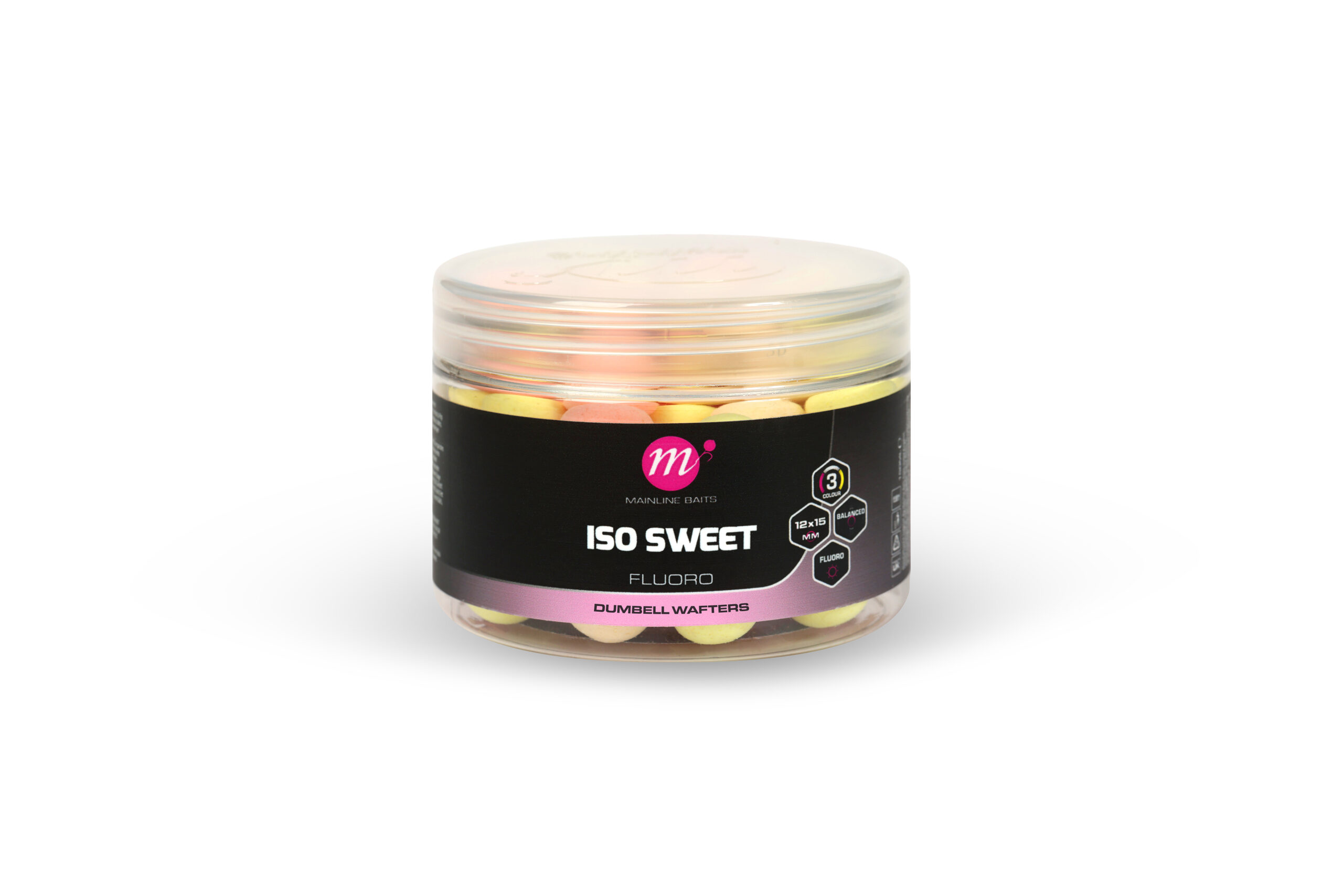 ISO Sweet Fluoro Dumbell Wafters – 12 x 15mm PYW Mix