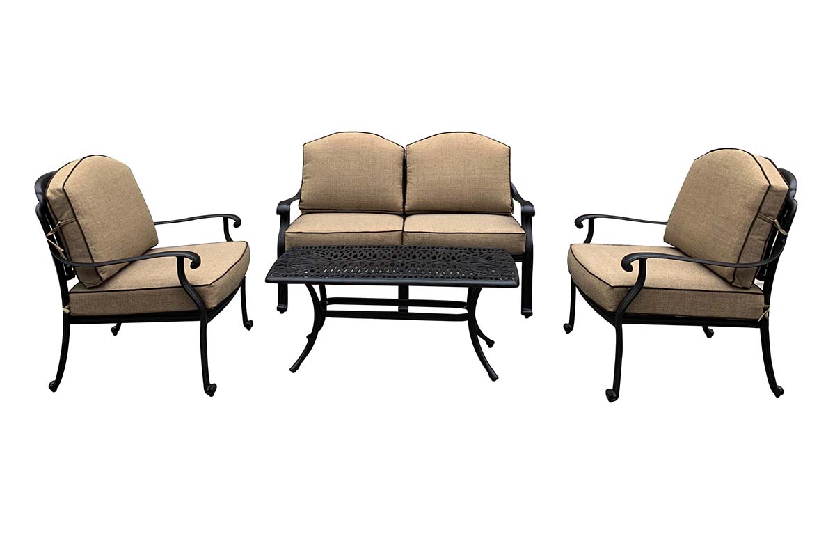 Amalfi 2 Seat Lounge Set – Bronze