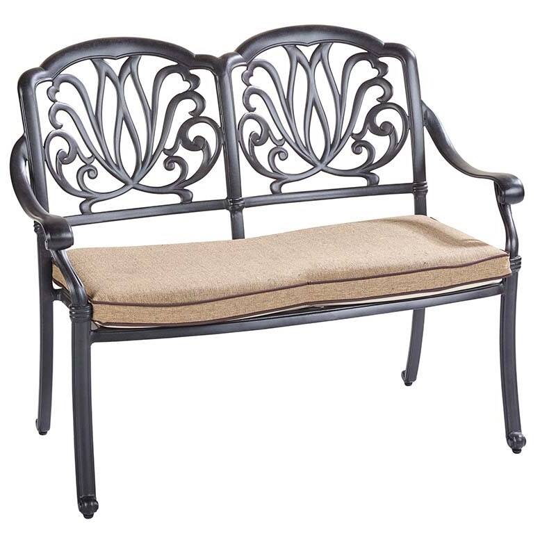 Amalfi High Back Bench - Bronze